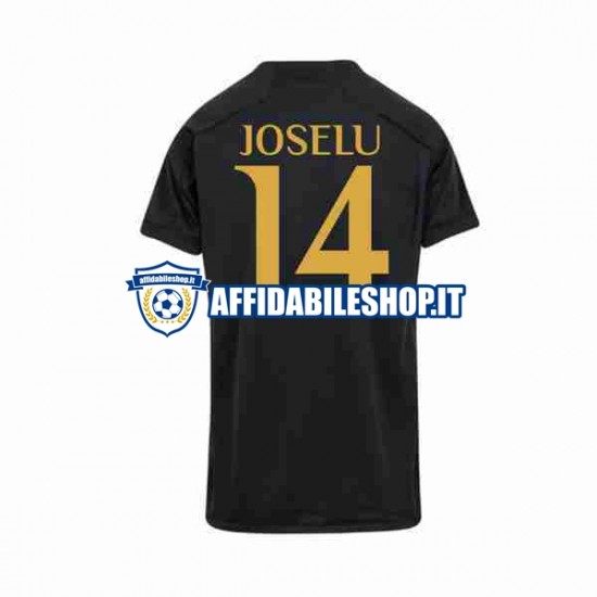 Maglia Real Madrid Joselu 14 2023-2024 Uomo Manica Corta, Gara Terza