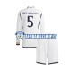 Maglia Real Madrid Jude Bellingham 5 2023-2024 Bambino 3-13 anni Manica Lunga, Gara Home