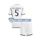 Maglia Real Madrid Jude Bellingham 5 2023-2024 Bambino 3-13 anni Manica Corta, Gara Home