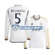 Maglia Real Madrid Jude Bellingham 5 2023-2024 Uomo Manica Lunga, Gara Home