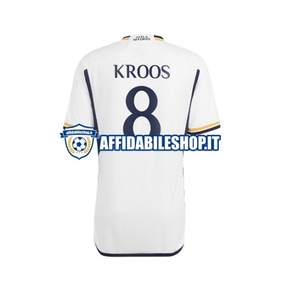 Maglia Real Madrid Kroos 8 2023-2024 Uomo Manica Corta, Gara Home