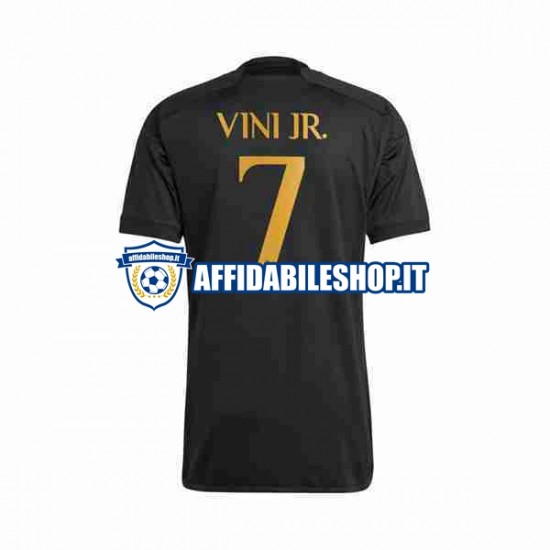 Maglia Real Madrid Vini Jr 7 2023-2024 Uomo Manica Corta, Gara Terza