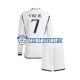 Maglia Real Madrid Vinicius Junior 7 2023-2024 Bambino 3-13 anni Manica Lunga, Gara Home