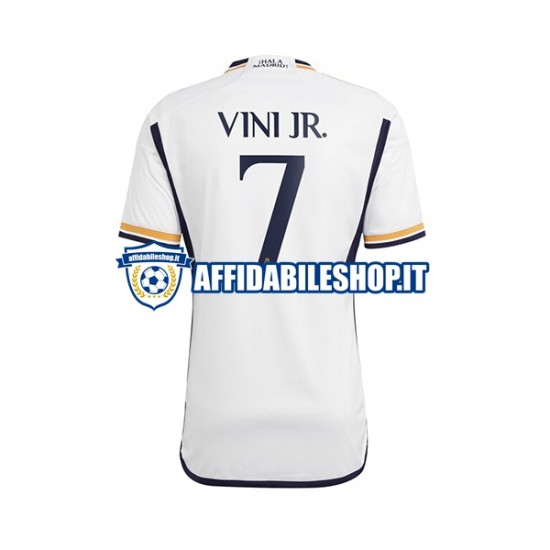 Maglia Real Madrid Vinicius Junior 7 2023-2024 Uomo Manica Corta, Gara Home