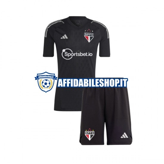 Maglia Sao Paulo Portiere 2023-2024 Bambino 3-13 anni Manica Corta, Gara Home