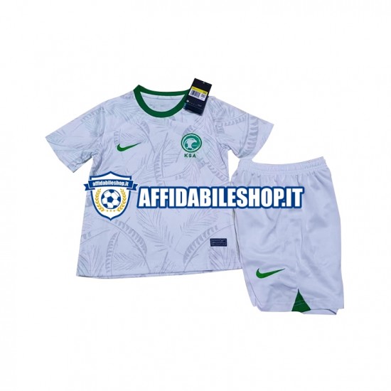 Maglia Arabia Saudita World Cup 2022 Bambino 3-13 anni Manica Corta, Gara Home