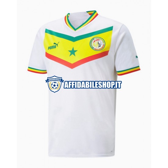 Maglia Senegal World Cup 2022 Uomo Manica Corta, Gara Home