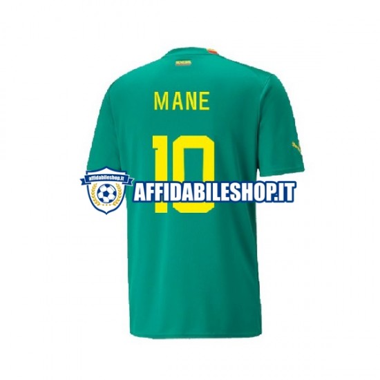 Maglia Senegal Mane World Cup 2022 Uomo Manica Corta, Gara Away