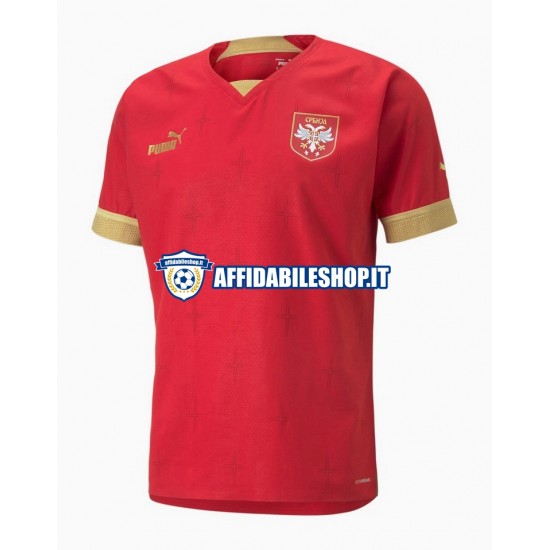 Maglia Serbia World Cup 2022 Uomo Manica Corta, Gara Home