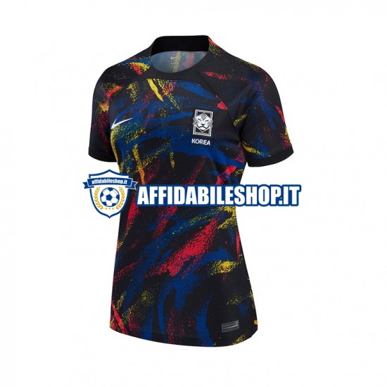 Maglia Corea del Sud World Cup 2022 Donna Manica Corta, Gara Away