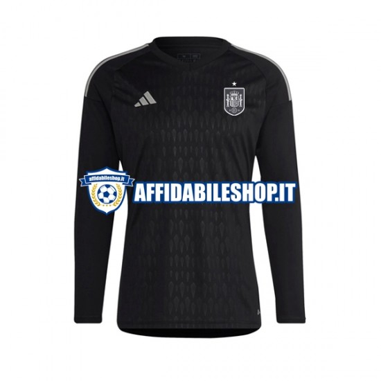 Maglia Spagna Portiere 2022 Uomo Manica Lunga, Gara Home