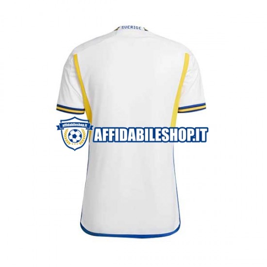 Maglia Svezia 2022 Uomo Manica Corta, Gara Away