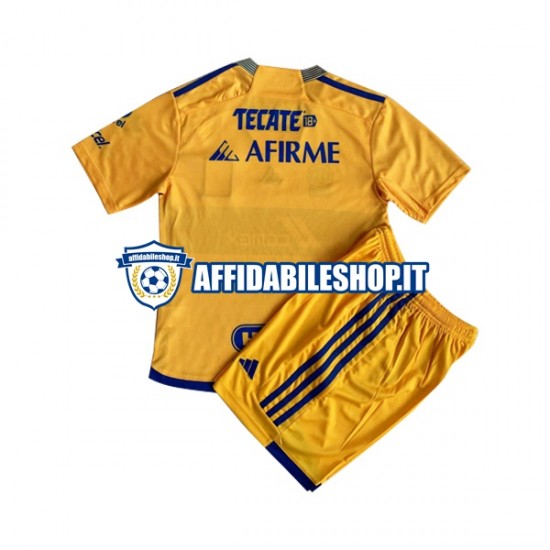 Maglia Tigres UANL 2023-2024 Bambino 3-13 anni Manica Corta, Gara Home