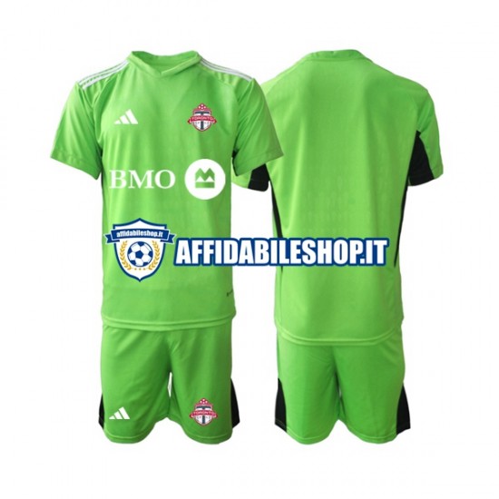 Maglia Toronto FC Portiere 2023 Bambino 3-13 anni Manica Corta, Gara Home