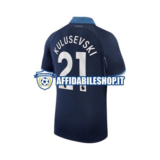 Maglia Tottenham Hotspur Kulusevski 21 2023-2024 Uomo Manica Corta, Gara Away