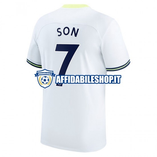 Maglia Tottenham Hotspur Son Heung-min 7 2022-2023 Uomo Manica Corta, Gara Home