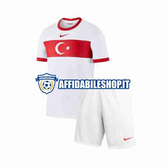 Maglia Turchia 2023-2024 Bambino 3-13 anni Manica Corta, Gara Home