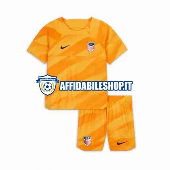 Maglia Stati Uniti Portiere 2023-2024 Bambino 3-13 anni Manica Corta, Gara Away