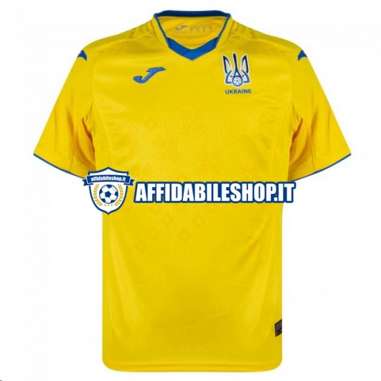 Maglia Ucraina 2020-2021 Uomo Manica Corta, Gara Home