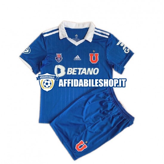 Maglia Universidad de Chile 2022 Bambino 3-13 anni Manica Corta, Gara Home