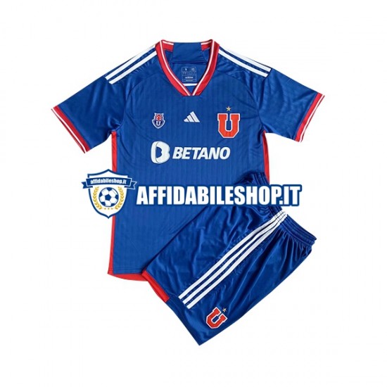 Maglia Universidad de Chile 2023 Bambino 3-13 anni Manica Corta, Gara Home