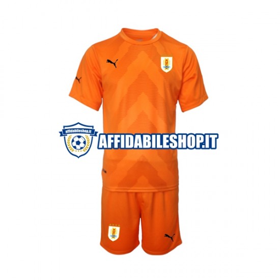 Maglia Uruguay Portiere World Cup 2022 Bambino 3-13 anni Manica Corta, Gara Away