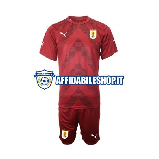 Maglia Uruguay Portiere World Cup 2022 Bambino 3-13 anni Manica Corta, Gara Home