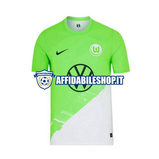 Maglia VfL Wolfsburg 2023-2024 Uomo Manica Corta, Gara Home