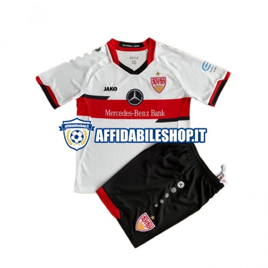 Maglia VfB Stuttgart 2021-2022 Bambino 3-13 anni Manica Corta, Gara Home