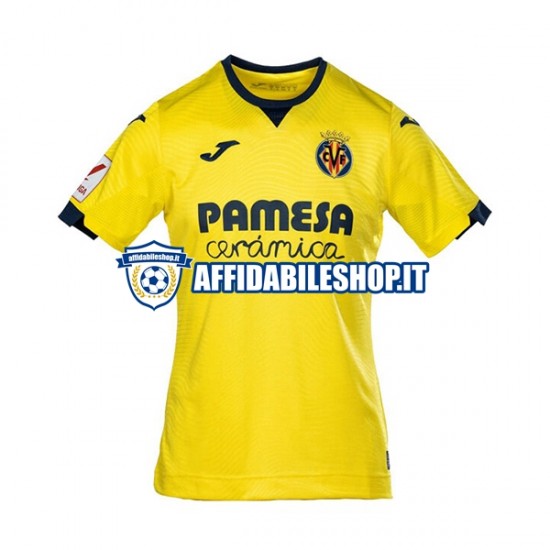 Maglia Villarreal CF 2023-2024 Uomo Manica Corta, Gara Home