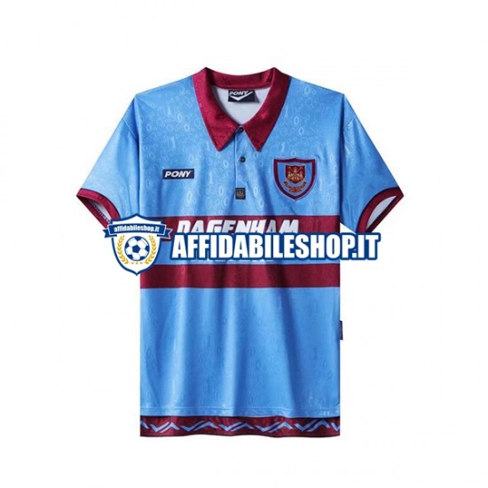 Maglia West Ham United Retro 1995-1996 Uomo Manica Corta, Gara Home