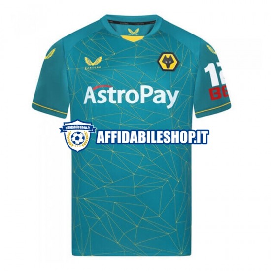 Maglia Wolverhampton Wanderers 2022-2023 Uomo Manica Corta, Gara Away