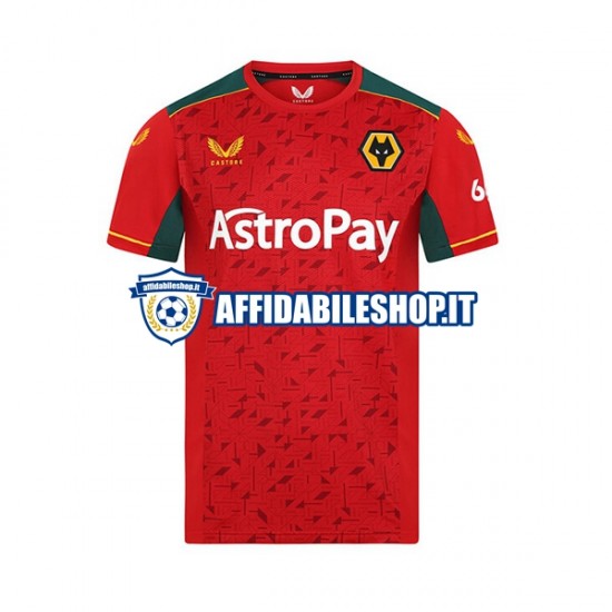 Maglia Wolverhampton Wanderers 2023-2024 Uomo Manica Corta, Gara Away