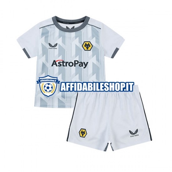 Maglia Wolverhampton Wanderers 2023-2024 Bambino 3-13 anni Manica Corta, Gara Terza