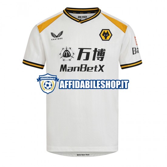 Maglia Wolverhampton Wanderers 2022-2023 Uomo Manica Corta, Gara Terza