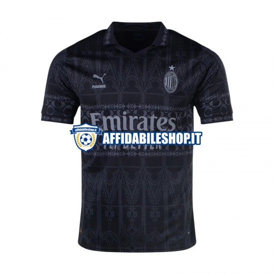 Maglia AC Milan Nero 2023-2024 Uomo Manica Corta, Gara Quarto