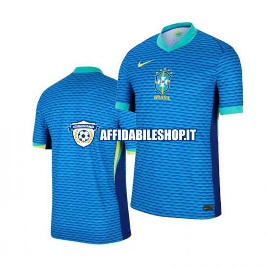 Maglia Brasile Blu Copa America 2024 Uomo Manica Corta, Gara Away