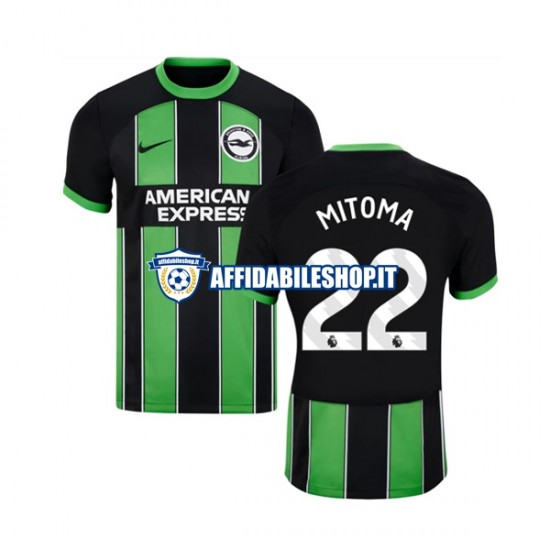 Maglia Brighton Hove Albion Mitoma 22 2023-2024 Uomo Manica Corta, Gara Away