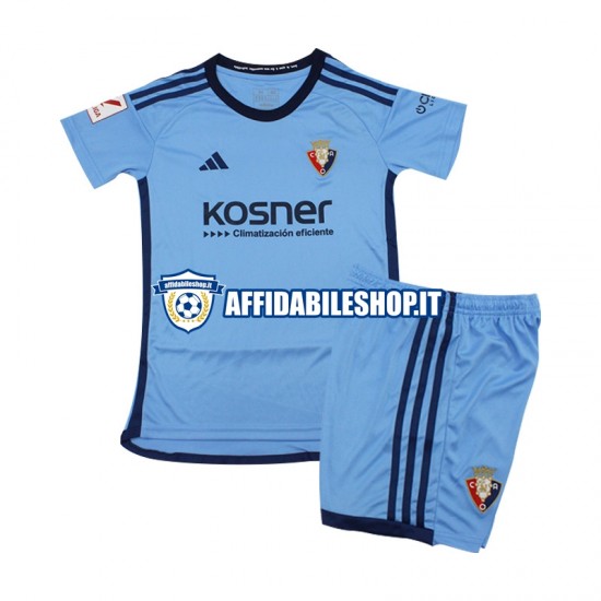 Maglia CA Osasuna Blu 2023-2024 Bambino 3-13 anni Manica Corta, Gara Away