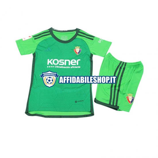 Maglia CA Osasuna Verde 2023-2024 Bambino 3-13 anni Manica Corta, Gara Terza