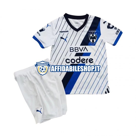 Maglia CF Monterrey 2023-2024 Bambino 3-13 anni Manica Corta, Gara Away