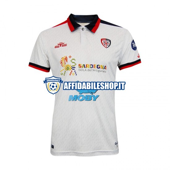 Maglia Cagliari 2023-2024 Uomo Manica Corta, Gara Away