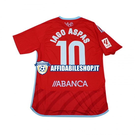 Maglia Celta de Vigo Iago Aspas 10 2023-2024 Uomo Manica Corta, Gara Away