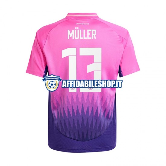 Maglia Germania Thomas Muller 13 Euro 2024 Uomo Manica Corta, Gara Away