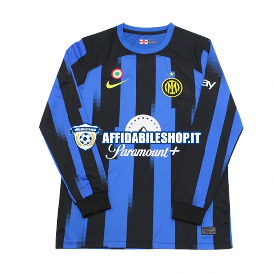 Maglia Inter Milan 2023-2024 Uomo Manica Lunga, Gara Home