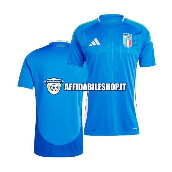 Maglia Italia Blu Euro 2024 Uomo Manica Corta, Gara Home