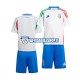 Maglia Italia Bianco Euro 2024 Bambino 3-13 anni Manica Corta, Gara Away