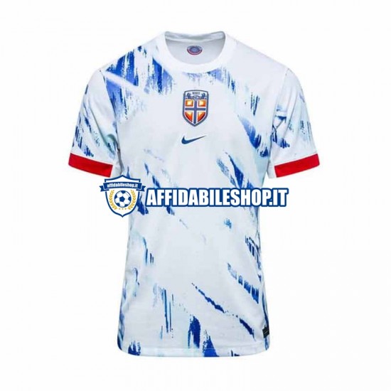 Maglia Norvegia 2024 Uomo Manica Corta, Gara Away