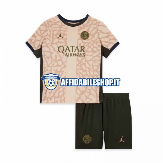 Maglia Paris Saint-Germain 2023-2024 Bambino 3-13 anni Manica Corta, Gara Quarto