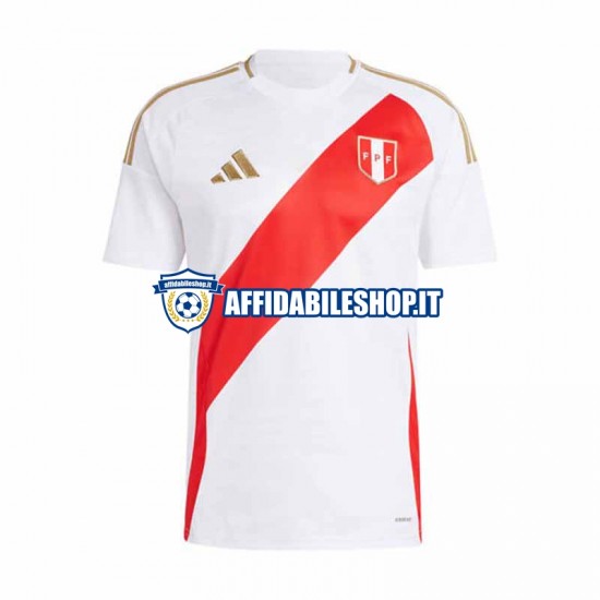 Maglia Perù Copa America 2024 Uomo Manica Corta, Gara Home